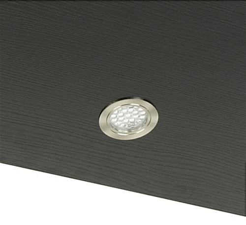 37" Glass Display Case W/5 Shelves, 2 Top Lights, Hidden Wheels & Hinged Door - Black - Image 3