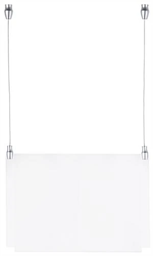 11 X 8.5 Ceiling Sign Holder With 16-foot Steel Cable - Clear - Image 3