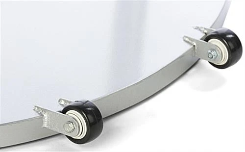 22x28 Poster Floor Stand, 4"/8.5"w, 6/10 Pockets, Double Sided, Wheels - Silver - Image 4