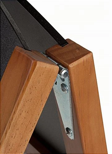 21 X 34 Write-On Board A-Frame, Chalk & Wet Erase, Double Sided, Teak Frame - Black - Image 5