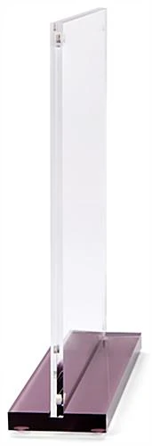 5 X 7 Tabletop Acrylic Sign Holder, Magnetic Closure, Double-Sided – Clear - Image 3