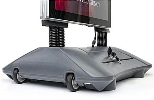 23 X 33 LED Sidewalk Sign, Double Sided, Water-Fill Base, Custom Printing - Gray - Image 7