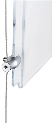 17 X 11 Sign Holder With Wall Mount Cable - Clear - Image 5