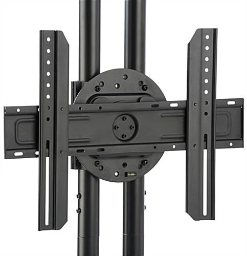 Dual TV Stand W/ 2 Rotating Brackets, Monitors 32” – 70”, Travel Case - Black - Image 5