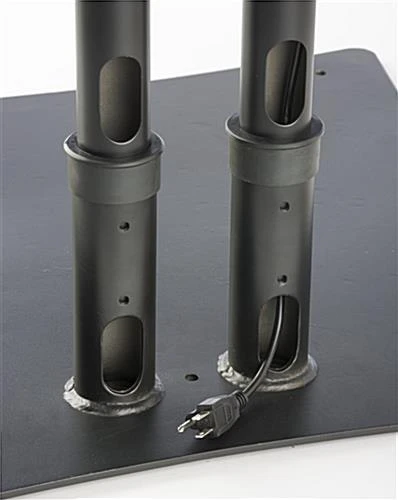 Dual TV Stand W/ 2 Rotating Brackets, Monitors 32” – 70”, Travel Case - Black - Image 7