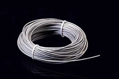 82' Stainless Steel Wire For Cable Hanging System, Braided - Silver - Image 2