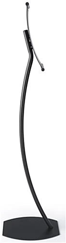 8.5 X 11 Menu Stand For Floor With Magnetic Lens, Concave Curved Frame - Black - Image 3