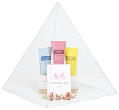 12 X 13 Baseless Pyramid Countertop Display Case With Lift-Off Top - Clear