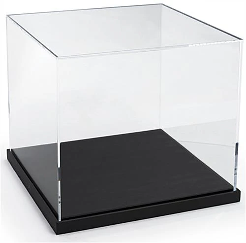 16 X 16 Countertop Display Case With Lift-Off Acrylic Top - Black - Image 2