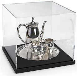 16 X 16 Countertop Display Case With Lift-Off Acrylic Top - Black