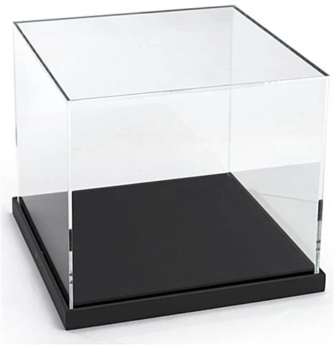 14 X 14 Countertop Display Case With Lift-Off Acrylic Top - Black - Image 2
