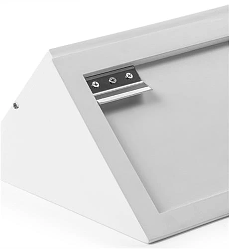 8”w Wall Wedge Display Case W/ MDF Base And Lift Off Acrylic Vitrine - White - Image 5