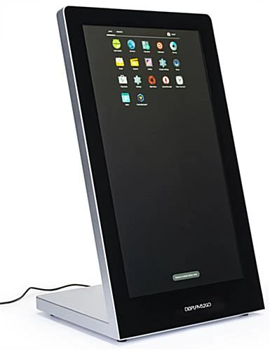 21.5" Touch Screen Digital Countertop Stand, 10pt PCAP Touch, Media Player - Black - Image 6
