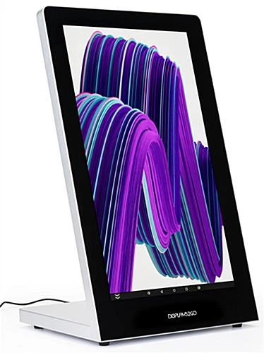 21.5" Touch Screen Digital Countertop Stand, 10pt PCAP Touch, Media Player - Black