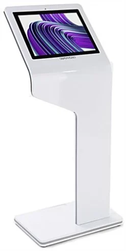 15" Touch Screen Digital Kiosk With Camera, 10pt PCAP Touch, Media Player - White