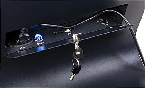 32” Slanted Touch Screen Digital Kiosk, 10pt IR Display, Android OS - Black - Image 5