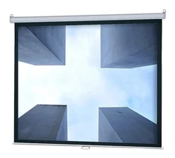 67 X 50 Projector Screen For Wall Mount Use, 84-inch Retractable Screen - Black