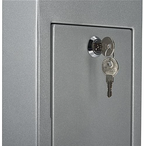 TV Stand For Floor With Power Strip, Fits Monitors 10 - 60-In, Angled Design - Silver - Image 7