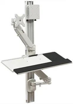 Wall Mounted Computer Workstation With Foldable Design