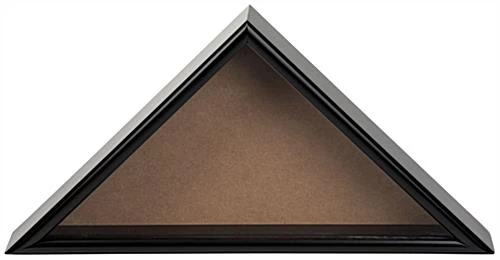 American-Made Premium Wood Flag Case For 5’ X 9.5’ Flags, Rear Loading - Black - Image 3