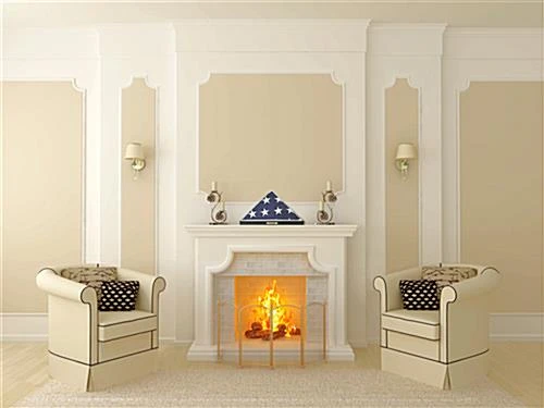 American-Made Wood Flag Case For 5’ X 9.5’ Flags, Custom Engraved - Black - Image 7