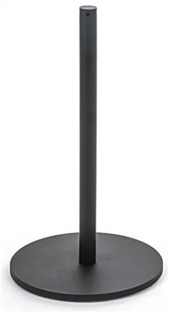 QueuePole Slim 16” Black Stanchion Post, Rope Not Included