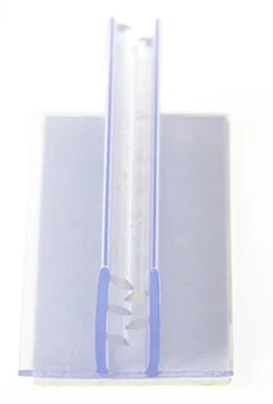 Price Tag Holders With Adhesiving Backing, For Flag Signs, Set Of 100 - Clear