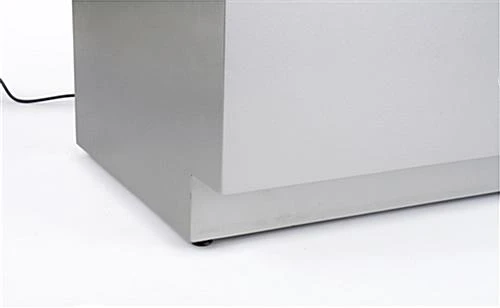 48" Quarter Vision Display Case W/Cabinets And Drawers, Ships Assembled - Silver - Image 6