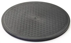 12” Desktop Monitor Stand With 360-degree Swivel Base - Black