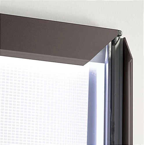 18 X 24 LED Light Box With Hanging Line For Window Displays, Snap Open - Black - Image 3