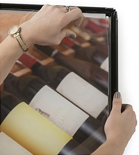 27 X 40 LED Light Box For Wall Mount, Movie Poster Format, Snap Open - Black - Image 4