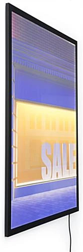 30 X 40 LED Light Box For Wall Mount, Snap Open - Black