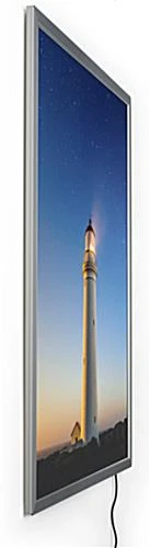 30 X 40 LED Light Box For Wall Mount, Snap Open - Silver