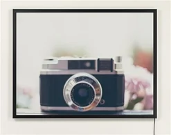 36 X 48 LED Light Box For Wall, Snap Open - Black