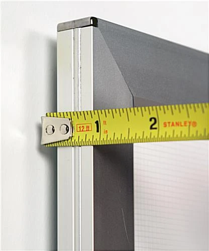 36 X 48 LED Light Box For Wall, Snap Open - Silver - Image 3