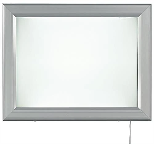 18 X 24 Outdoor LED Light Box For Wall, Swing Open - Silver - Image 2