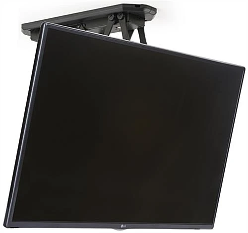 Ceiling TV Mount For Monitors 23"-55”, Motorized, Remote Control Included - Black - Image 2