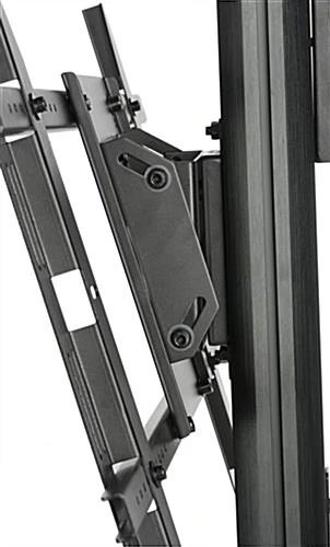 TV Stand With Power Outlets, Monitors 30" - 84”, Camera & Accessory Shelf – Black - Image 5