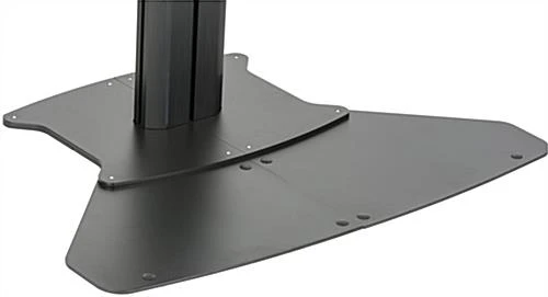 TV Stand With Power Outlets, Monitors 30" - 84”, Camera & Accessory Shelf – Black - Image 9