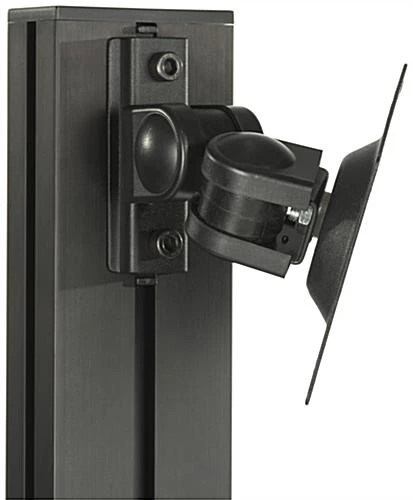 Rolling TV Stand, Fits 10 - 24" Screens, Power Outlets, Keyboard & CPU Holder – Black - Image 5