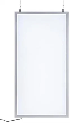 36 X 72 LED Light Box For Windows, Double Sided, Hanging Kit Sold Separate - Silver