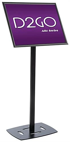18 X 24 Menu Stand For Floor, Snap Open, Adjustable Height - Black - Image 3