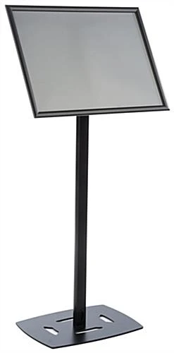 18 X 24 Menu Stand For Floor, Snap Open, Adjustable Height - Black - Image 4