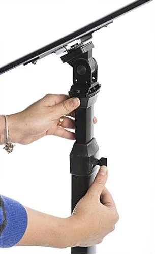 18 X 24 Menu Stand For Floor, Snap Open, Adjustable Height - Black - Image 8