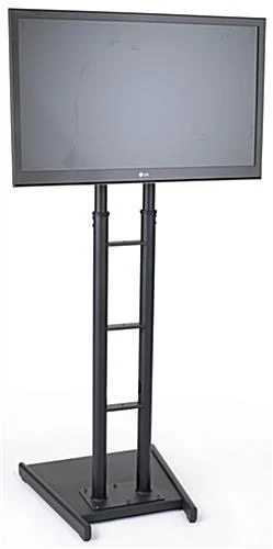 TV Stand For Windows, Fits Screens 32 To 65", Adjustable Height, Weighted - Black - Image 2