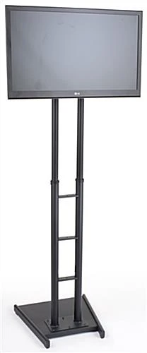 TV Stand For Windows, Fits Screens 32 To 65", Adjustable Height, Weighted - Black - Image 3