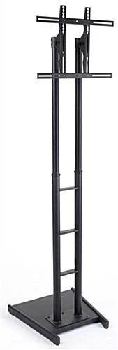 TV Stand For Windows, Fits Screens 32 To 65", Adjustable Height, Weighted - Black