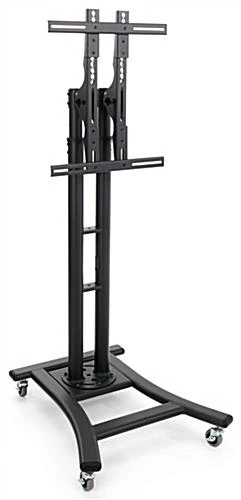 Black LED TV Stand Features 8 Height Adjustments And A Tilting Bracket - Image 3