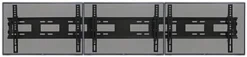 Video Wall Mount For (3) 26" - 32" TV Screens, Tilting Bracket - Black