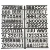 1" Letter Set, 930 Pieces - Black